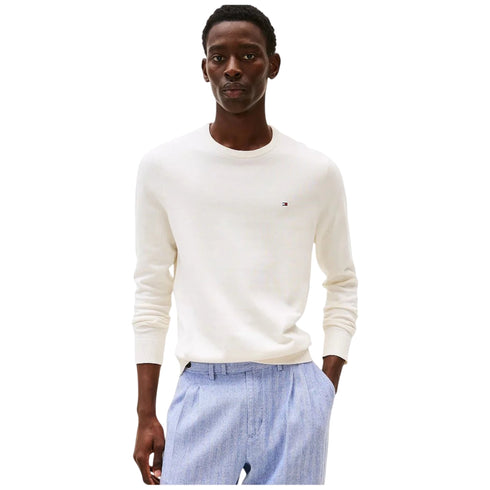 Tommy Hilfiger Pullover Pullover uomo con bandierina ricamata S P26-TOMMY HILFIGERMW39999-ZOO-S - Francavilla Moda