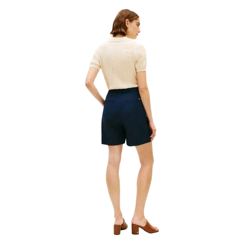 Tommy Hilfiger Shorts Shorts Donna in misto lino con cintura 34 P26-TOMMY HILFIGERWW49040-C1G-34 - Francavilla Moda