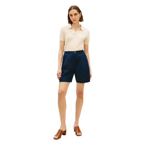Tommy Hilfiger Shorts Shorts Donna in misto lino con cintura 34 P26-TOMMY HILFIGERWW49040-C1G-34 - Francavilla Moda