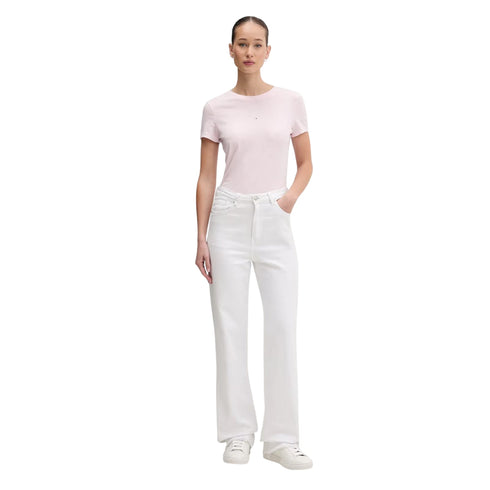 Tommy Hilfiger T-shirt mm T-shirt donna in cotone slim multi linear XS P26-TOMMY JEANSDW21841-TOG-XS - Francavilla Moda