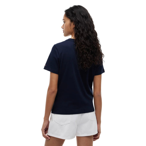 Tommy Hilfiger T-shirt mm T-shirt donna in jersey con logo XS - Francavilla Moda