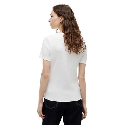 Tommy Hilfiger T-shirt mm T-shirt donna slim fit con bandierina ricamata XS - Francavilla Moda