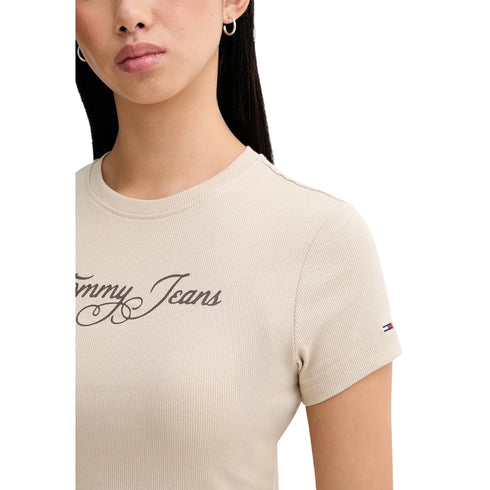 Tommy Hilfiger T-shirt mm T-shirt donna slim logo ricamato XS P26-TOMMY JEANSDW21838-YBL-XS - Francavilla Moda