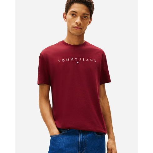 Tommy Hilfiger T-shirt T SHIRT TOMMY HILFIGER LINEAR LOGO S A25-TOMMY JEANSDM20744-0KP-S - Francavilla Moda