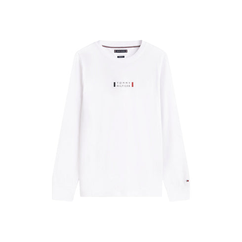 Tommy Hilfiger T-shirt ml T-shirt uomo a maniche lunghe in jersey con logo S P26-TOMMY HILFIGERMW41454-YBR-S - Francavilla Moda