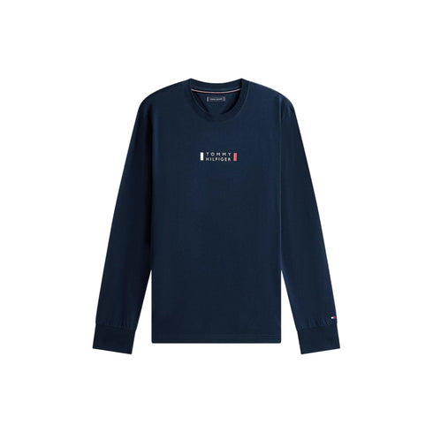 Tommy Hilfiger T-shirt ml T-shirt uomo a maniche lunghe in jersey con logo S P26-TOMMY HILFIGERMW41454-DW5-S - Francavilla Moda