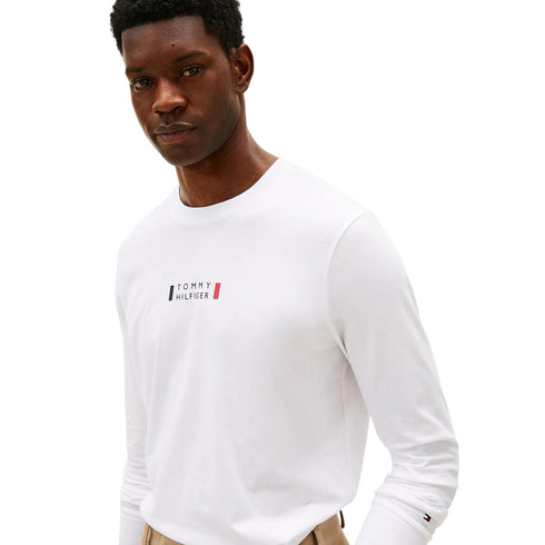 Tommy Hilfiger T-shirt ml T-shirt uomo a maniche lunghe in jersey con logo S P26-TOMMY HILFIGERMW41454-YBR-S - Francavilla Moda
