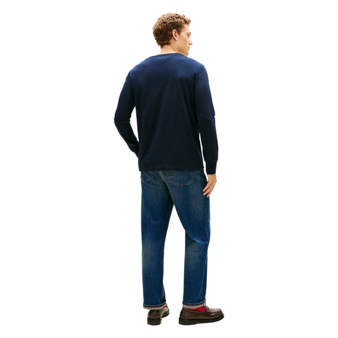 Tommy Hilfiger T-shirt ml T-shirt uomo a maniche lunghe in jersey con logo S P26-TOMMY HILFIGERMW41454-DW5-S - Francavilla Moda