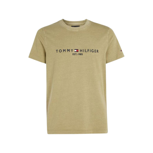 Tommy Hilfiger T-shirt T-shirt Uomo con logo Garment Dye Militare P24-TOMMY HILFIGERMW35186-L9F-S - Francavilla Moda