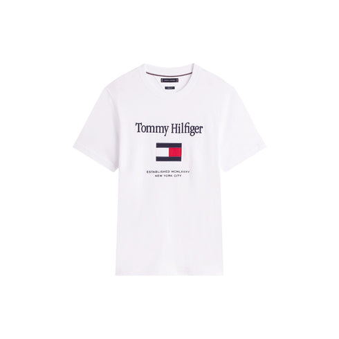 Tommy Hilfiger T-shirt mm T-shirt uomo con logo ricamato S P26-TOMMY HILFIGERMW42736-YBR-S - Francavilla Moda