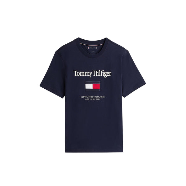 Tommy Hilfiger T-shirt mm T-shirt uomo con logo ricamato S - Francavilla Moda