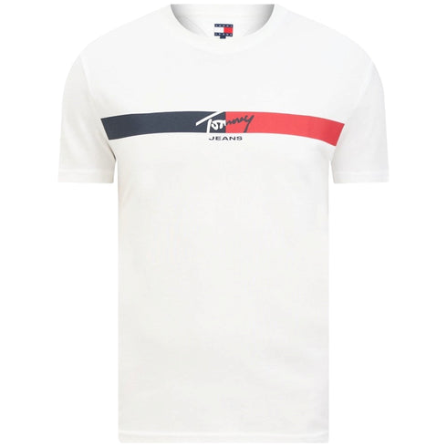 Tommy Hilfiger T-shirt T-shirt Uomo con logo stripe S P26-TOMMY JEANSDM0DM22539-YBL-S - Francavilla Moda