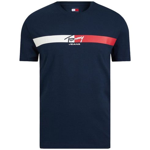 Tommy Hilfiger T-shirt T-shirt Uomo con logo stripe S - Francavilla Moda