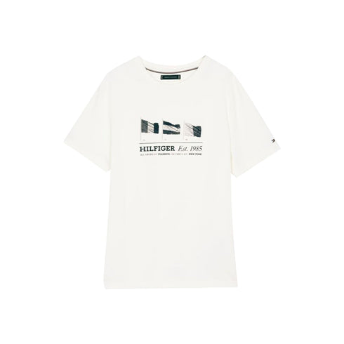 Tommy Hilfiger T-shirt T-shirt Uomo Flags girocollo S P25 - TOMMY HILFIGERMW37439 - ZOO - S - Francavilla Moda