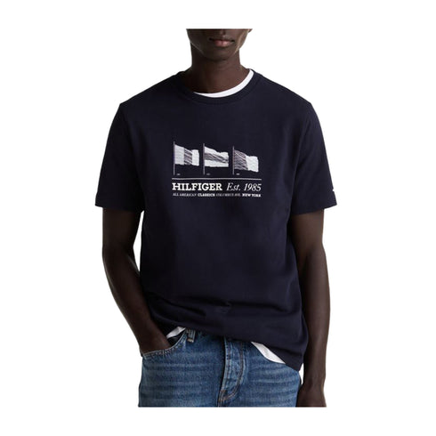 Tommy Hilfiger T-shirt T-shirt Uomo Flags girocollo S - Francavilla Moda