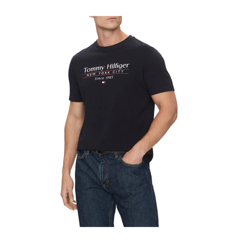 Tommy Hilfiger T-shirt T-shirt Uomo girocollo Center Stack S P25 - TOMMY HILFIGERMW38621 - DW5 - S - Francavilla Moda
