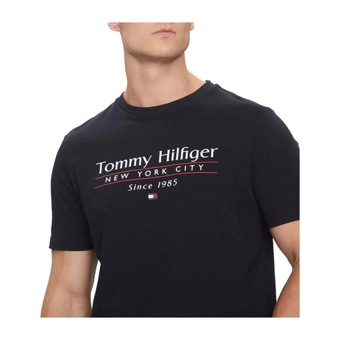 Tommy Hilfiger T-shirt T-shirt Uomo girocollo Center Stack S P25 - TOMMY HILFIGERMW38621 - DW5 - S - Francavilla Moda