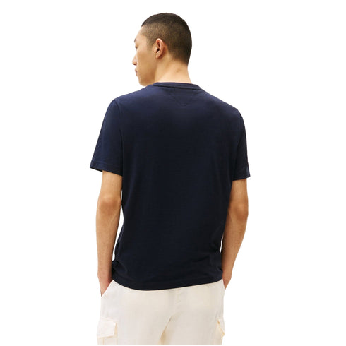 Tommy Hilfiger T-shirt T-shirt Uomo girocollo con inserto ricamato con logo M - Francavilla Moda