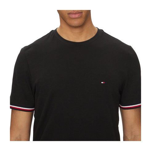 Tommy Hilfiger T-shirt T-shirt Uomo Global Stripe Cuff S - Francavilla Moda