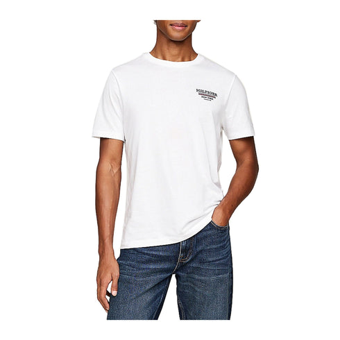 Tommy Hilfiger T-shirt T-shirt Uomo Global Stripe Bianco A24 - TOMMY HILFIGERMW36208 - YBR - S - Francavilla Moda
