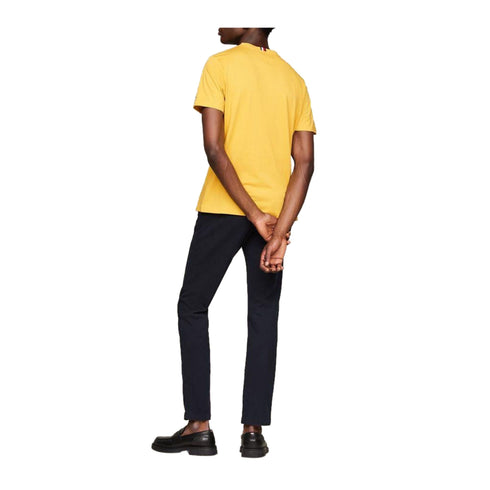 Tommy Hilfiger T-shirt T-shirt Uomo Global Stripe Ocra A24 - TOMMY HILFIGERMW36208 - ZE1 - S - Francavilla Moda