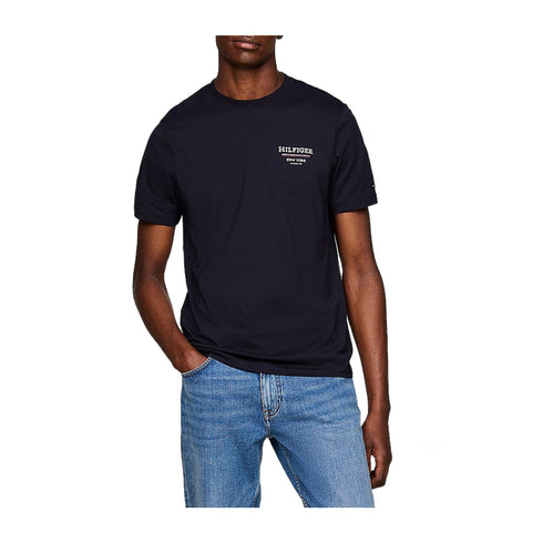Tommy Hilfiger T-shirt T-shirt Uomo Global Stripe Blu - Francavilla Moda