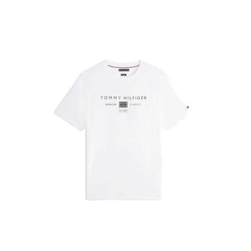 Tommy Hilfiger T-shirt T-shirt Uomo in cotone con stampa S P26-TOMMY HILFIGERMW42365-YBR-S - Francavilla Moda