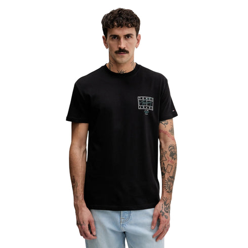 Tommy Hilfiger T-shirt mm T-shirt uomo in cotone regular sign spray S P26-TOMMY JEANSDM22319-BDS-S - Francavilla Moda