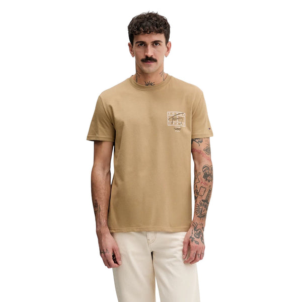 Tommy Hilfiger T-shirt mm T-shirt uomo in cotone regular sign spray S - Francavilla Moda