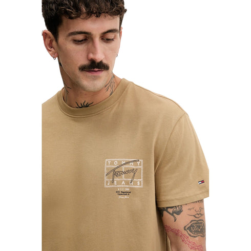 Tommy Hilfiger T-shirt mm T-shirt uomo in cotone regular sign spray S P26-TOMMY JEANSDM22319-BDS-S - Francavilla Moda