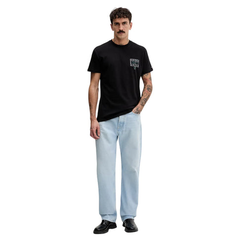 Tommy Hilfiger T-shirt mm T-shirt uomo in cotone regular sign spray S P26-TOMMY JEANSDM22319-BDS-S - Francavilla Moda