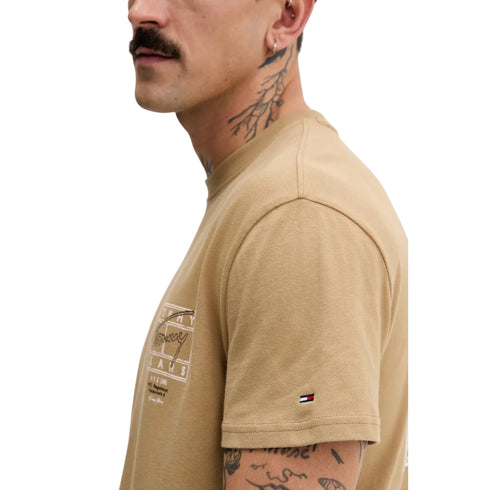 Tommy Hilfiger T-shirt mm T-shirt uomo in cotone regular sign spray S P26-TOMMY JEANSDM22319-BDS-S - Francavilla Moda