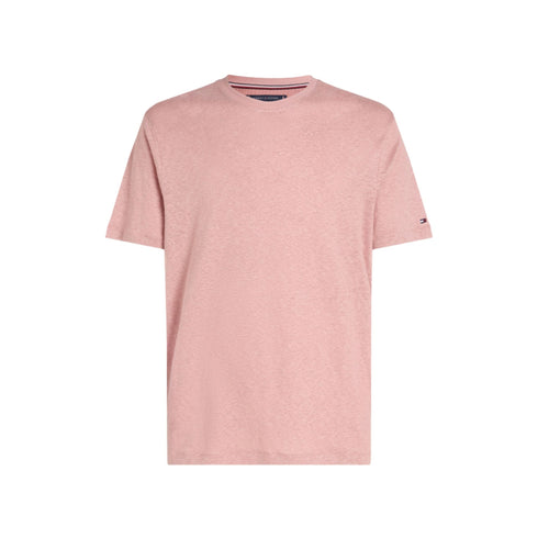 Tommy Hilfiger T-shirt T-shirt Uomo in lino maniche corte Rosa P24-TOMMY HILFIGERMW34662-TQY-S - Francavilla Moda