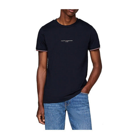 Tommy Hilfiger T - shirt T - shirt Uomo logo tipped girocollo Blu - Francavilla Moda