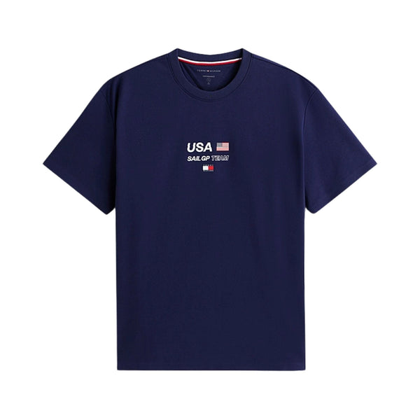 Tommy Hilfiger T-shirt T-shirt Uomo logo U.S. Sail GP Team S - Francavilla Moda