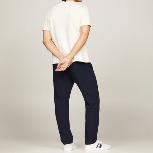 Tommy Hilfiger T-shirt T-shirt Uomo Macrologo Monogram Panna - Francavilla Moda