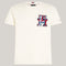 Tommy Hilfiger T-shirt T-shirt Uomo Macrologo Monogram Panna - Francavilla Moda
