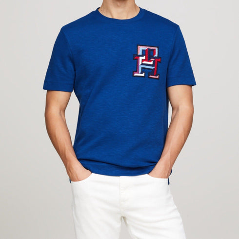 Tommy Hilfiger T-shirt T-shirt Uomo Macrologo Monogram Royal P24-TOMMY HILFIGERMW34423-C5J-S - Francavilla Moda