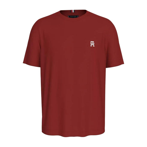 Tommy Hilfiger T - shirt T - shirt Uomo ricamo TH monogram Magma A24 - TOMMY HILFIGERMW33987 - XNN - S - Francavilla Moda