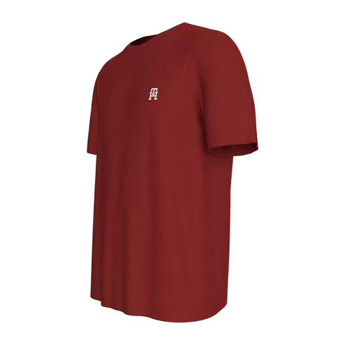 Tommy Hilfiger T - shirt T - shirt Uomo ricamo TH monogram Blu - Francavilla Moda