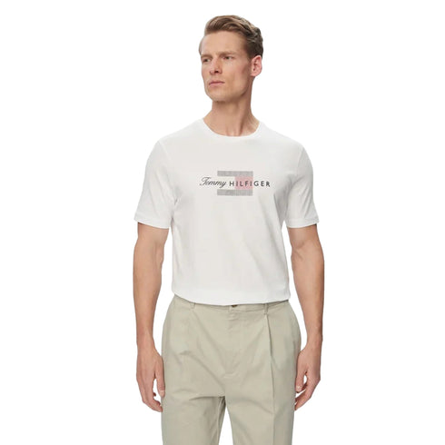 TOMMY HILFIGER T-shirt T-shirt Uomo Script Flag girocollo S A26-TOMMY HILFIGERMW43226-YBR-S - Francavilla Moda