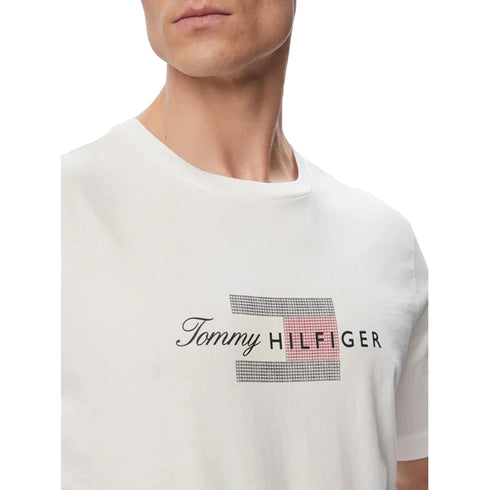 TOMMY HILFIGER T-shirt T-shirt Uomo Script Flag girocollo S A26-TOMMY HILFIGERMW43226-YBR-S - Francavilla Moda