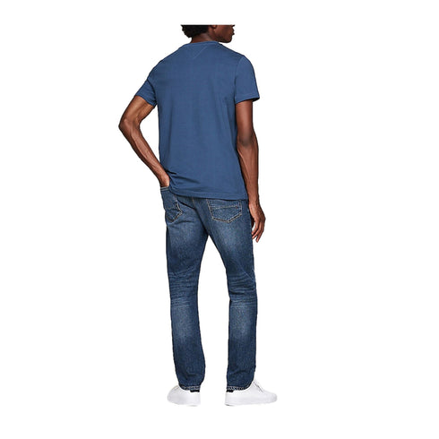 Tommy Hilfiger T-shirt T-shirt Uomo slim con logo Indaco - Francavilla Moda