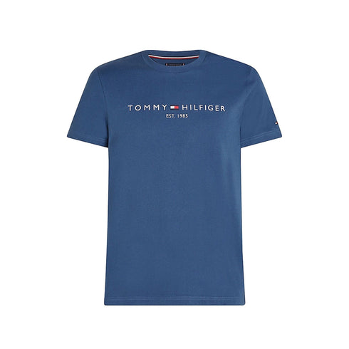 Tommy Hilfiger T-shirt T-shirt Uomo slim con logo Indaco - Francavilla Moda
