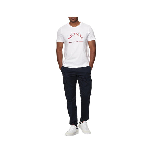 Tommy Hilfiger T-shirt T-shirt Uomo slim con stampa Bianco A24 - TOMMY HILFIGERMW35466 - YBR - S - Francavilla Moda