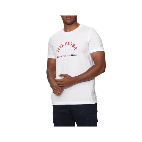 Tommy Hilfiger T-shirt T-shirt Uomo slim con stampa Bianco A24 - TOMMY HILFIGERMW35466 - YBR - S - Francavilla Moda