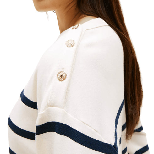 Tommy Hilfiger Felpa girocollo Tommy Hilfiger - Pullover con scollatura a barca XS A25-TOMMY HILFIGERWW45760-0FG-XS - Francavilla Moda