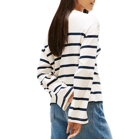 Tommy Hilfiger Felpa girocollo Tommy Hilfiger - Pullover con scollatura a barca XS A25-TOMMY HILFIGERWW45760-0FG-XS - Francavilla Moda