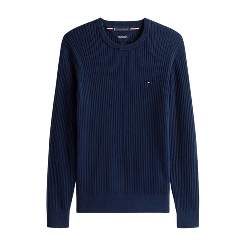 Tommy Hilfiger Pullover Tommy Hilfiger - Pullover in maglia a coste con cashmere S A25-TOMMY HILFIGERMW40449-DW5-S - Francavilla Moda