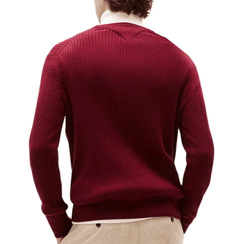 Tommy Hilfiger Pullover Tommy Hilfiger - Pullover in maglia a coste con cashmere S A25-TOMMY HILFIGERMW40449-VPL-S - Francavilla Moda